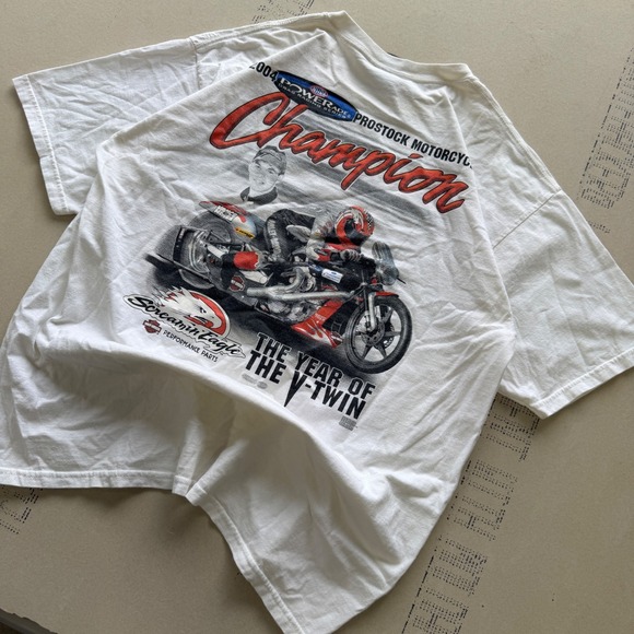 Harley-Davidson Other - Vintage Harley Davidson 2004 NHRA Screamin Eagle Motorcycle Champion T-Shirt